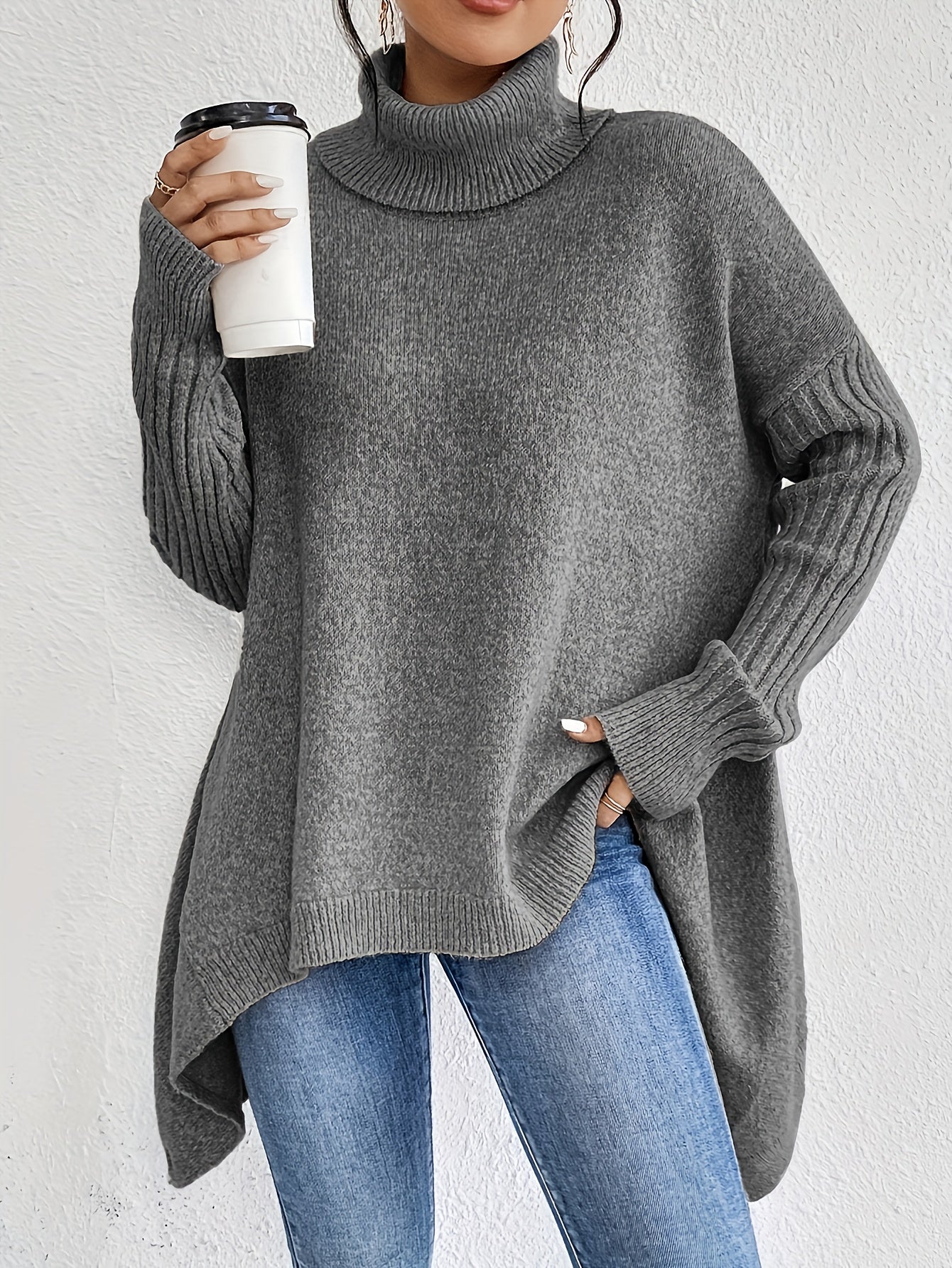 CORALIE | Pull col roule oversize