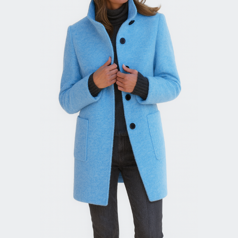 LIANNE | Manteau femme à col montant