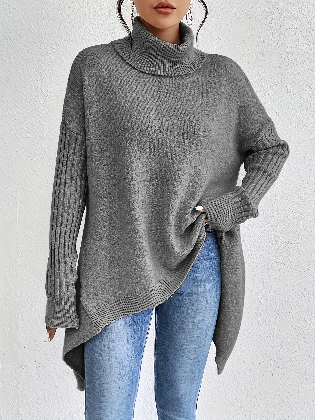 CORALIE | Pull col roule oversize