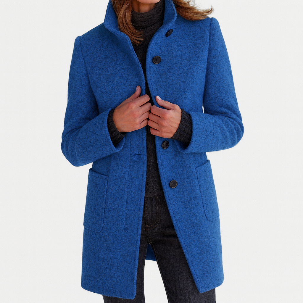 LIANNE | Manteau femme à col montant