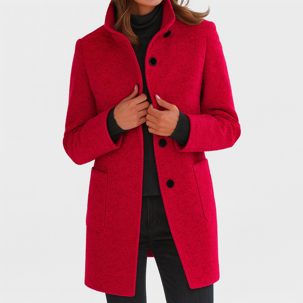 LIANNE | Manteau femme à col montant