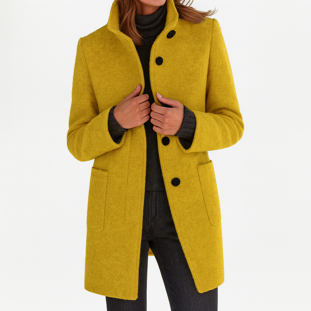 LIANNE | Manteau femme à col montant