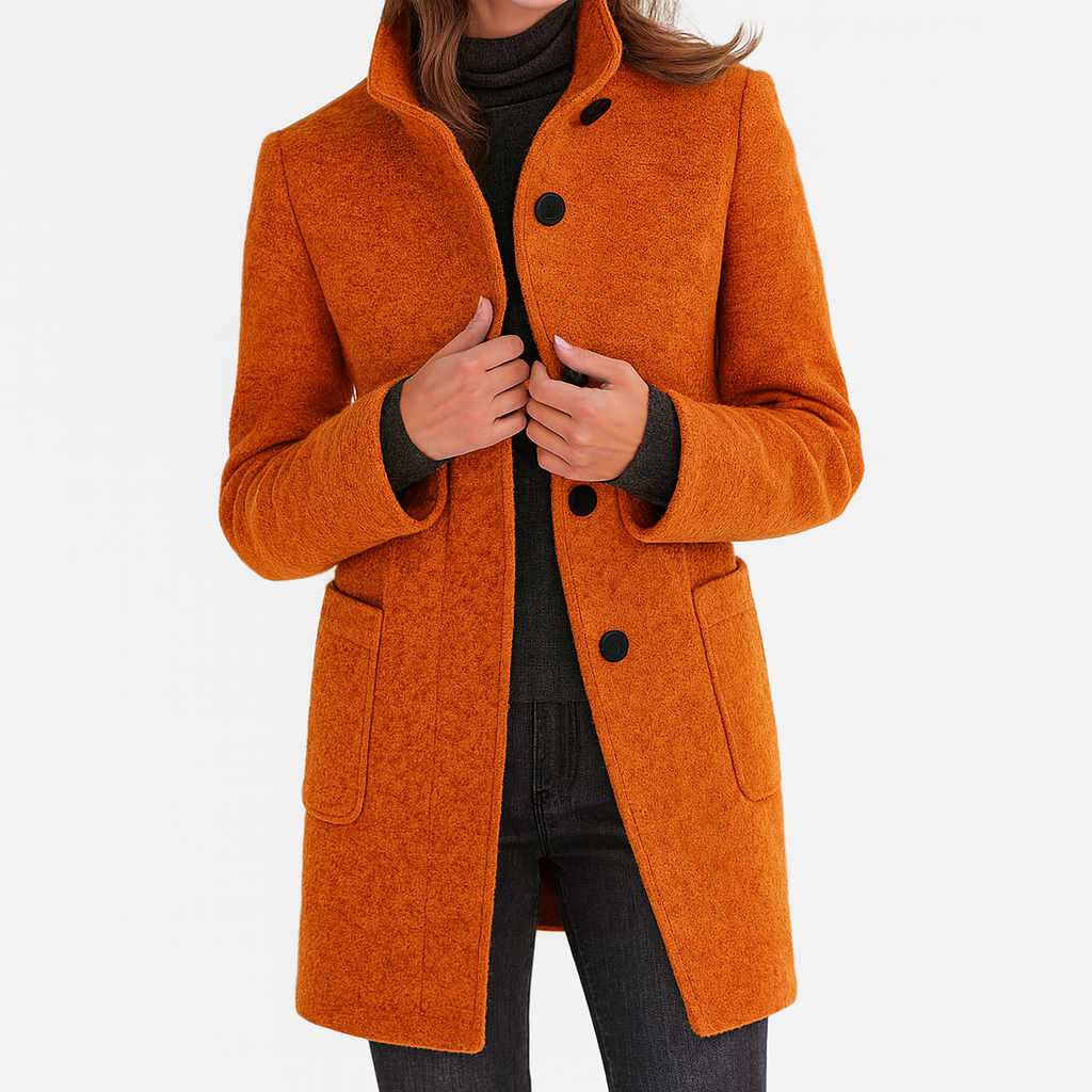 LIANNE | Manteau femme à col montant