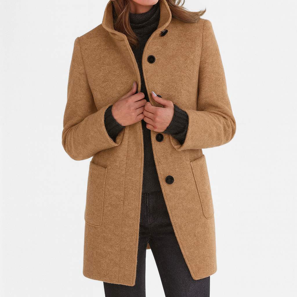 LIANNE | Manteau femme à col montant