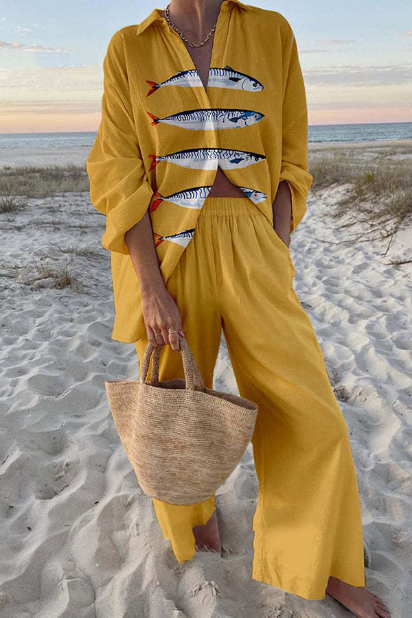 ELOÏSE | Ensemble jaune sardine tendance
