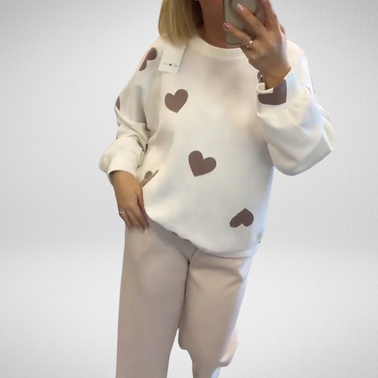 Anaïs | Pull avec des cœurs