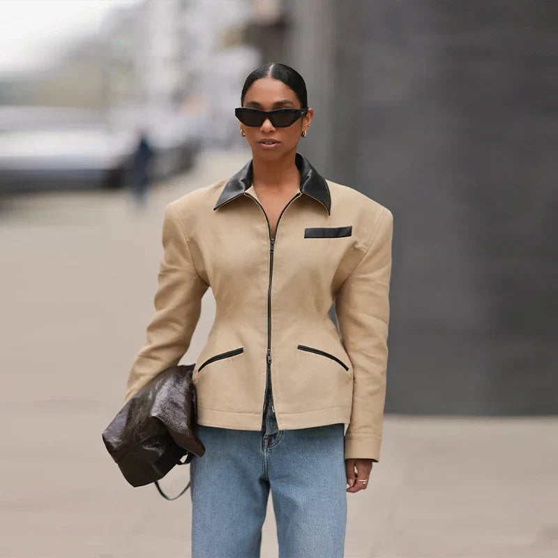 Lamoury Fashion | LeatherJacket Casual High Street Style