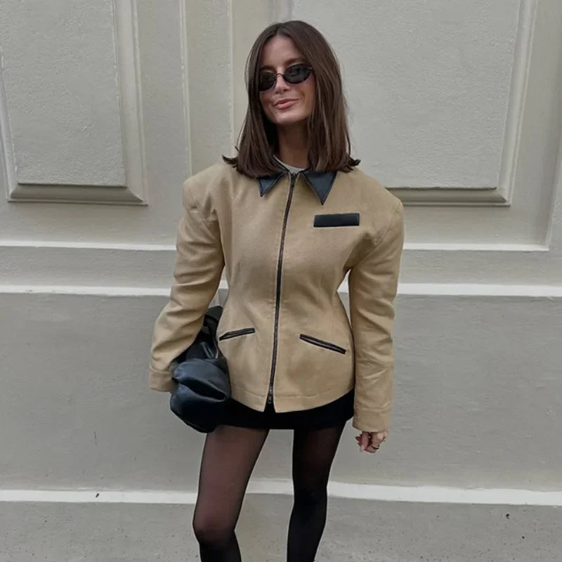 Lamoury Fashion | LeatherJacket Casual High Street Style