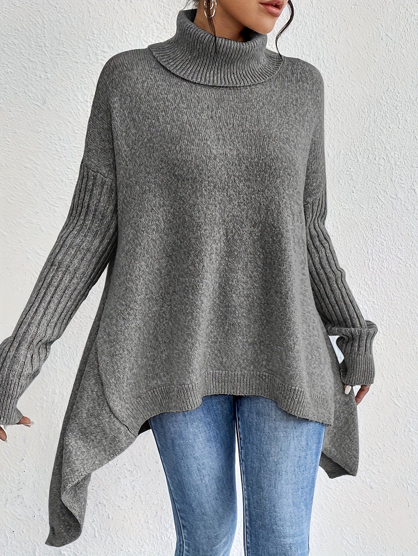 CORALIE | Pull col roule oversize