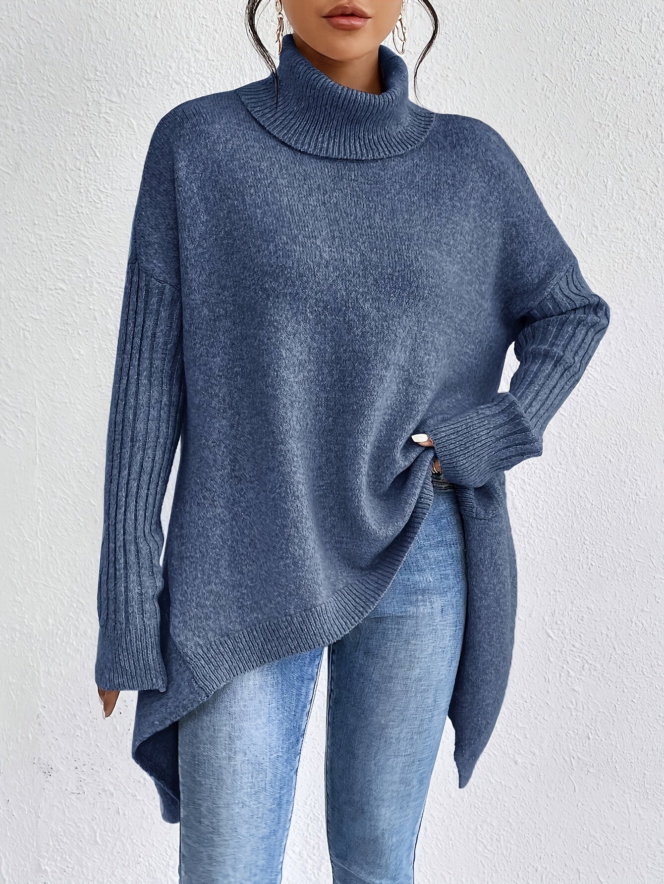 CORALIE | Pull col roule oversize