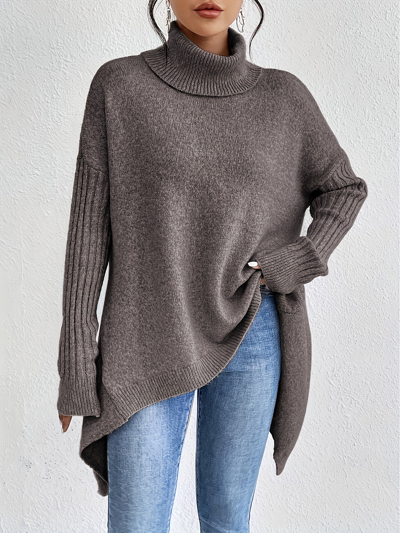 CORALIE | Pull col roule oversize