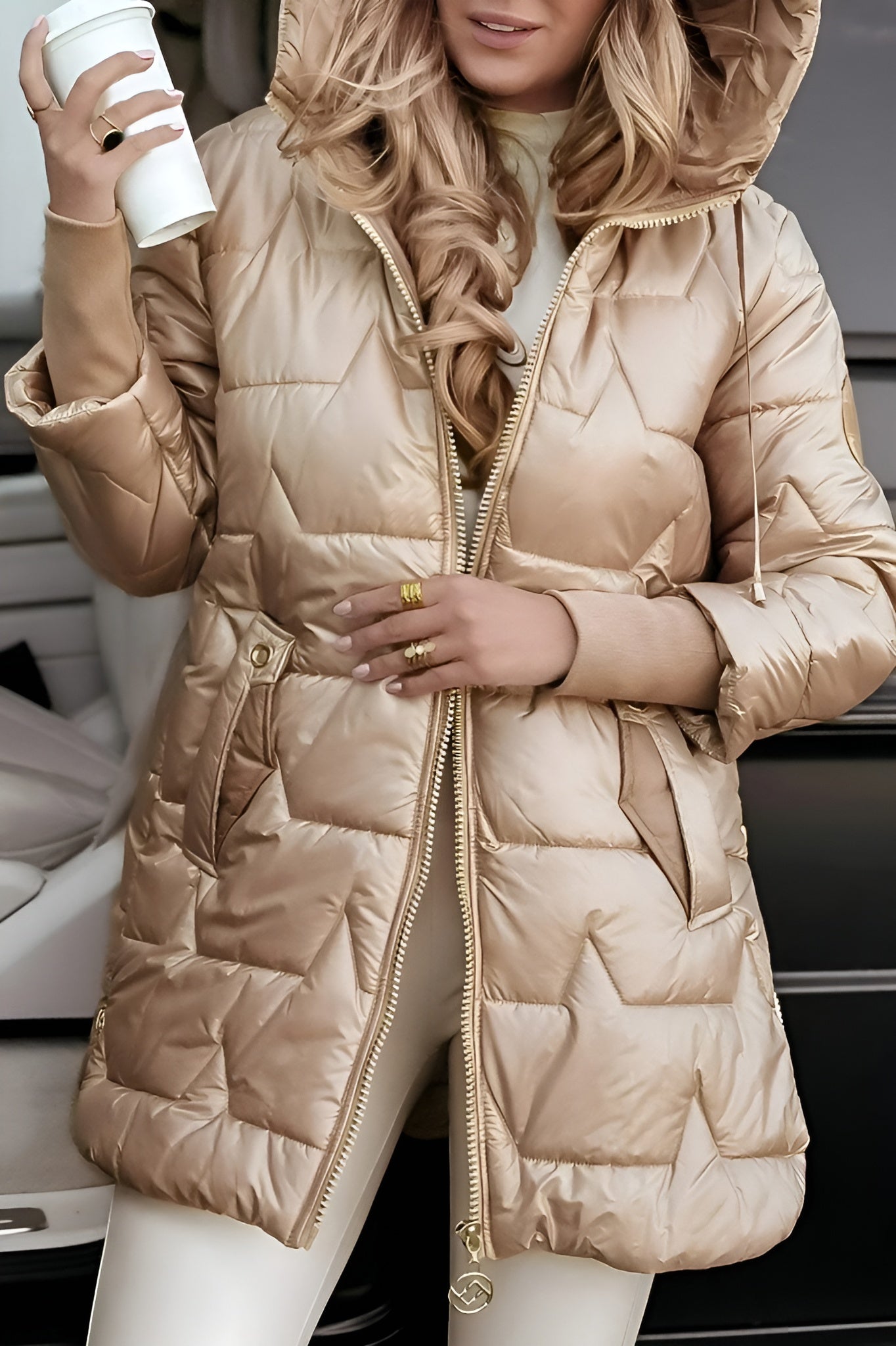 EMMA | Manteau d’hiver élégant – capuche pratique et rembourrage douillet